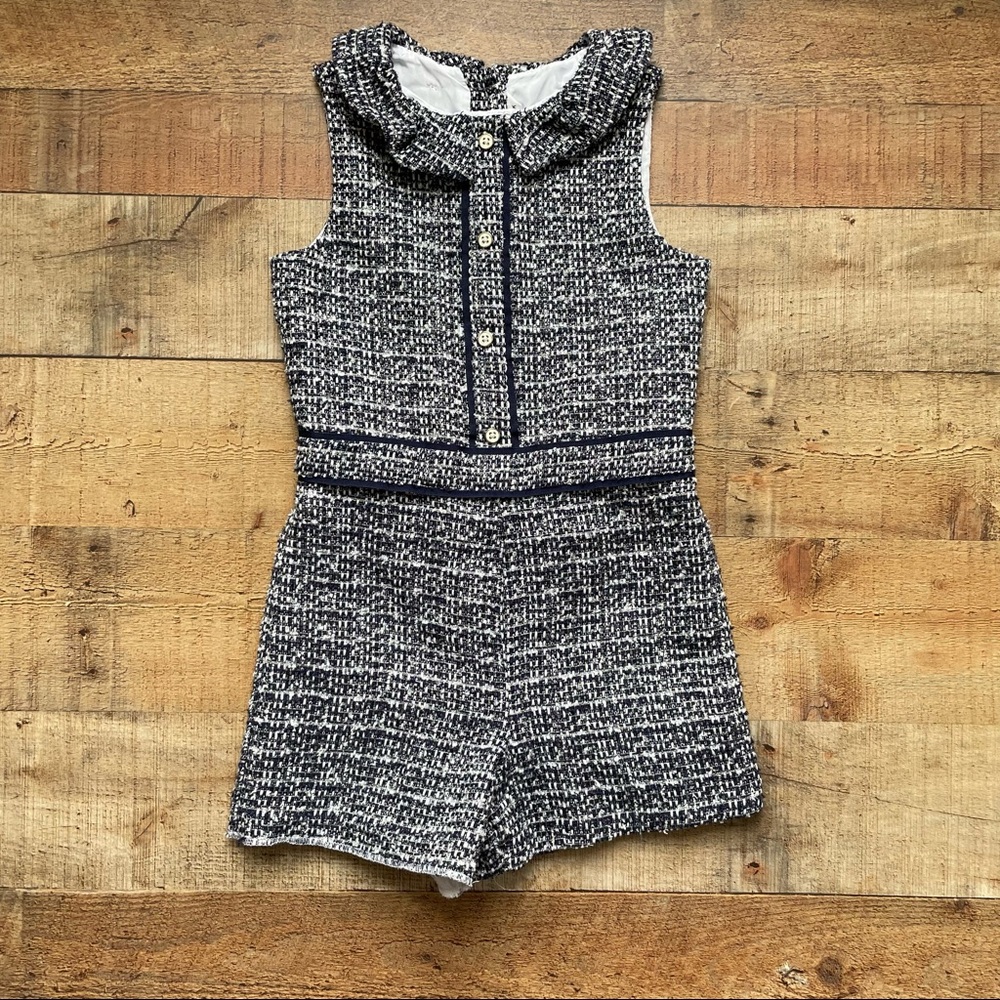 Janie and Jack Tweed Shorts Jumper Girls Size 8